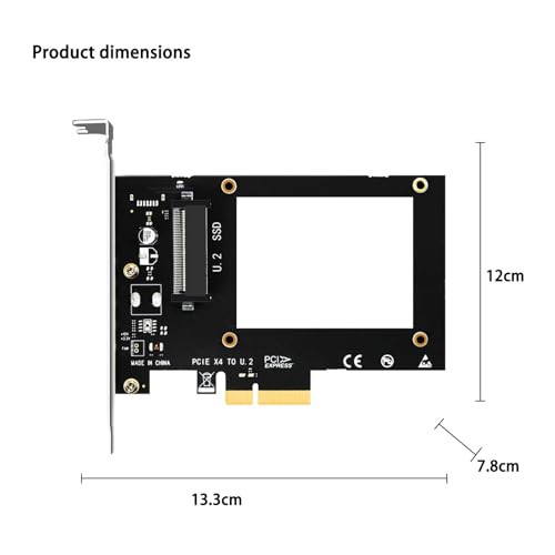 Tarjeta PCIe x16 para discos NVMe U.2 sin necesidad de alimentación externa 5