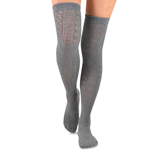 Image of Fashionable Cotton Slouchy Boot Socks for Women and Girls: Long Thigh Highs, Over-the-Knee Highs, and Knee Highs