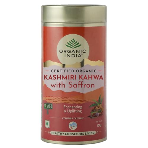 Image of Organic India Kashmiri Kahwa with Saffron 100 gm Tin