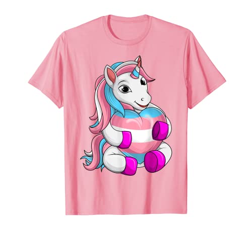 Transgender Pride Einhorn LGBT Trans Flagge T-Shirt