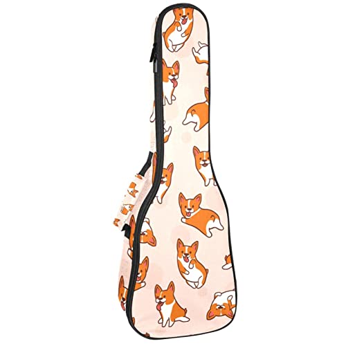 Housse pour ukulélé avec motif chien corgi amusant de 10 mm d’épaisseur et rembourrage en éponge de 53,3 cm avec sangles… - Les Beatles, Paul McCartney, John Lennon, RIngo Starr, George Harrison Housse pour ukulélé avec motif chien corgi amusant de 10 mm d'épaisseur et rembourrage en éponge de 53,3 cm avec sangles…