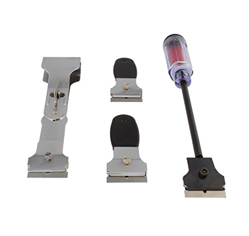 Abn Razor Blade Scraper 4-Piece Tool Set Plus Replacement Blades – Glass Car Windshield Window Adhesive Decal Remover #TOP2