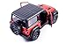 Jeep Wrangler Rubicon 4x4 Hard Top Off Road Exploration Diecast Model Toy Car Red
