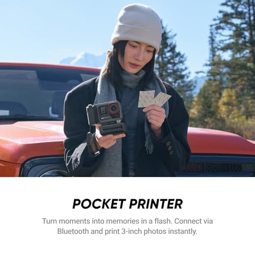 Image of Insta360 Ace Pro 2 Flash Print Bundle - 8K Waterproof Action Camera Co-Engineered with Leica, 1 /1.3 inch Sensor, Dual AI Chip, Leading Low Light, Xplorer Grip Pro Kit for Street Photography