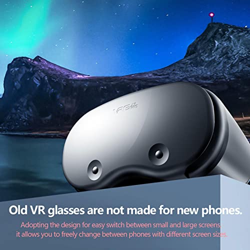 Rben 3D-VR-Headset für Smartphones | Virtual-Reality-Brille für Handyspiele & - Der VR-Brillenhelm unterstützt alle Handys mit einem 5- bis 7-Zoll-Großbildschirm - Image 4