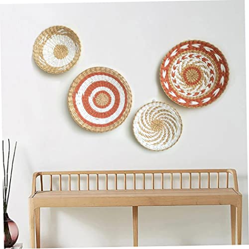 Panier mural tissé chic bohème de 35 cm en relief rustique - 7