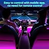 Winzwon Led Lights for Car Accessories Interior, Christmas Stocking Stuffers for Men Women Teen Girls, White Elephant Gifts for Adults, APP Control with USB Port Color Change Lights for Truck Decor #4