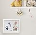 Baby Ink Hand and Footprint Kit – Handprint Picture Frame for Newborns (Safe Clean-Touch Ink Pad for Prints) – Best New Mom and Shower Gift – Foot Impression Photo Keepsake for Girls & Boys – (White)