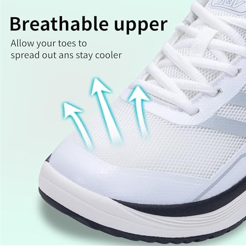 SURRAY Womens Walking Shoes with Arch Support Plantar Fasciitis Orthotic Tennis Sneakers Comfortable Breathable for Foot and Heel Pain Relief US Size 7-114