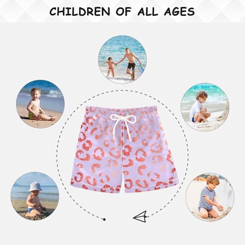 Boys Swim Trunks Pink Gold Leopard Toddler Swim Shorts Boys Bathing Suit Swimsuit Toddler Boy Swimwear 2T 202c17174