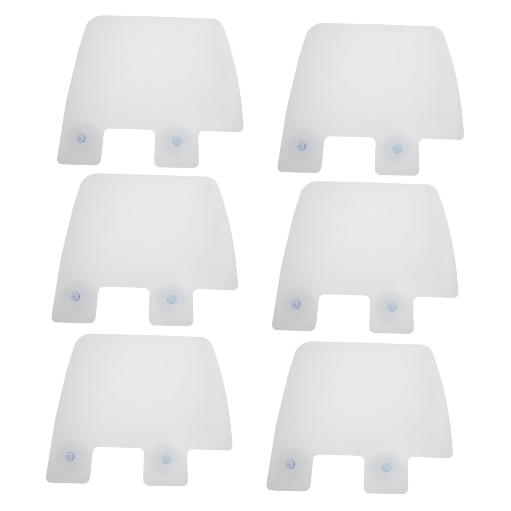 LAPYAPPE 6pcs Splatter Guard for Kitchen Sink Oil Resistant Transparent Shield Stable Design Protects Clothes From Splashing for Home and Commercial Use
