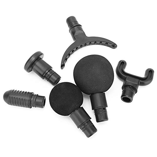 6 cabezales de pistola de masaje, 19 mm de fascia pistola masajeador cabeza de repuesto para relajación muscular y alivio del dolor, accesorios de masajeador de espalda eléctrico de mano