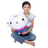 DreamWorks Gabby's Dollhouse Cakey Kids Bedding Super Soft Plush Cuddle Pillow Buddy, By Franco, 17.5' x 15' x 5'