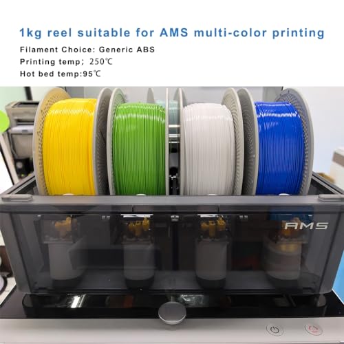 Image of 3D Printer Filament 1.75mm, Neatly & Strong 1.75mm Filament for 3D Printing, Accuracy + /- 0.02mm 1KG Spool(2.2lbs), ABS Purple 1KG