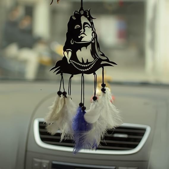 Generic Lord Adi Yogi Shiva Car Hanging Dream Catcher for Good Luck, Gifting (Pack of 1)