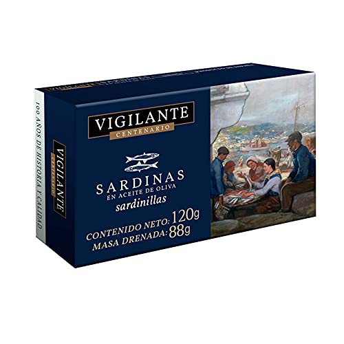 Vigilante Centenario sardinillas en aceite de oliva 120 gr (PACK DE 3 LATAS)