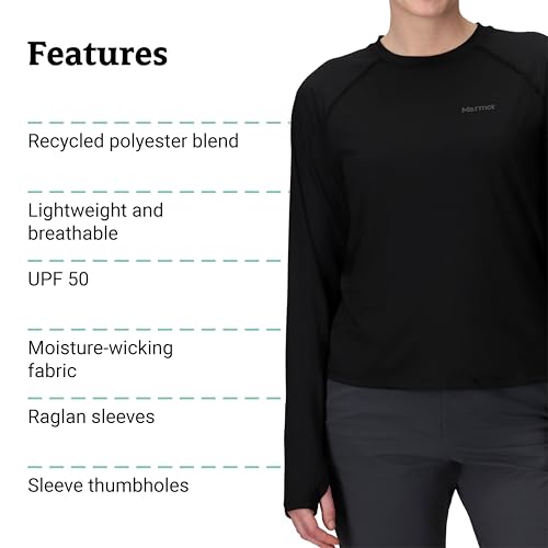 Image of MARMOT Women's Windridge Moisture Wicking, Breathable, UPF 50 Long Sleeve Shirt