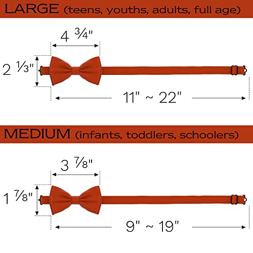 Image of Adam Young Men's Bow Ties with Handkerchief & Cufflinks Pre-Tied Style Formal Satin Classic Bowtie for Tuxedo Faux Silk