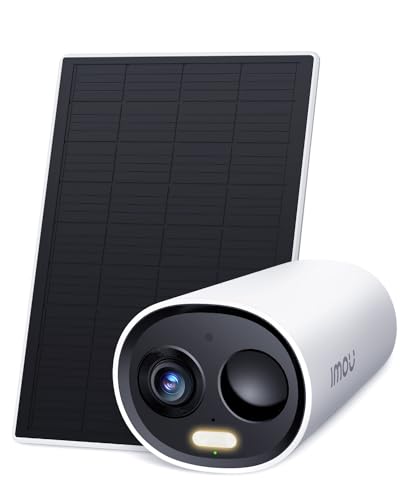 Imou 2K Caméra Surveillance WiFi Exterieure sans Fil Solaire, Camera Solaire Exterieur avec PIR &...