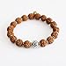 Authentic Rudraksha Mala 5face - Rudraksha bracelet(11mm)-Suitable for yoga, meditation and wearing - No chemical, wax and color treatment - Imported from Nepal