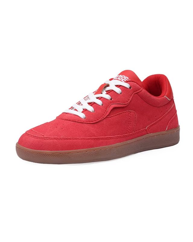 Image of Bacca Bucci Zest Women's Low-Top Walking Sneakers with Suede-Look Upper, Lace-Up Closure, Padded Collar, Perforated Toe Detail, Gum Grip Outsole, Casual Streetwear Shoes