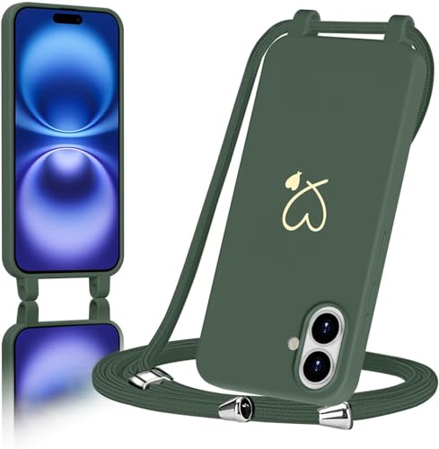 Coque iPhone 16 anti-chute cordon réglable pour ne plus jamais faire tomber votre téléphone