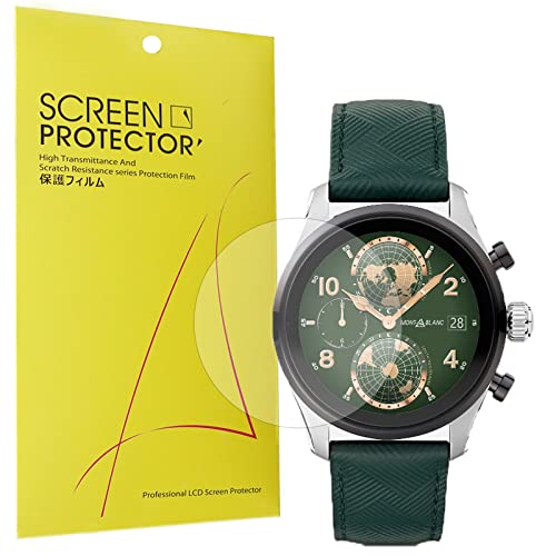 Lamshaw Summit 3 Screen Protector, [6 Pack] Full Coverage TPU Clear Film Compatible with Montblanc Summit 3 Smartwatch (6 pack)