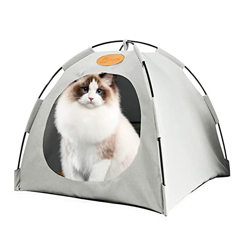 Tenda para Gatos | Ninho Fechado Dobrável para Cães - Linda cama para animais de estimação com almof