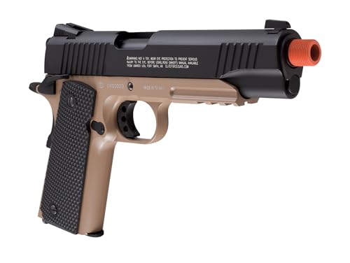 Elite Force 1911 Blowback 6mm BB Pistol Airsoft Gun, FDE/Black, 1911 TAC