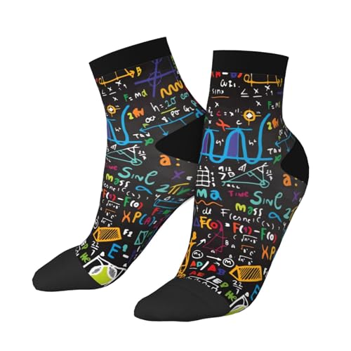 Love You So Math Low Cut Ankle Socks 11 No-Show Socks Moisture-Wicking Socks For Men Women2