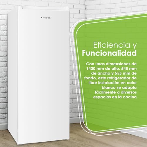Frigorífico Aspes AR145501E blanco de 242 litros con puerta reversible 7