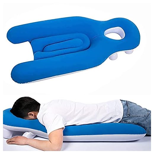 Face Down Pillow After Eye Surgery, Inflatable Retinal Detachment Pillow, Portable Prone Pillow Face Down Sleep Vitrectomy Macular Hole Recovery Equipment for Post Eye Surgery Recovery SXZCYX