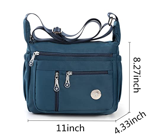 Women Shoulder Handbag Multi Pocket Bag Ladies Crossbody Purse Messenger Bag Top Tote Satchel2