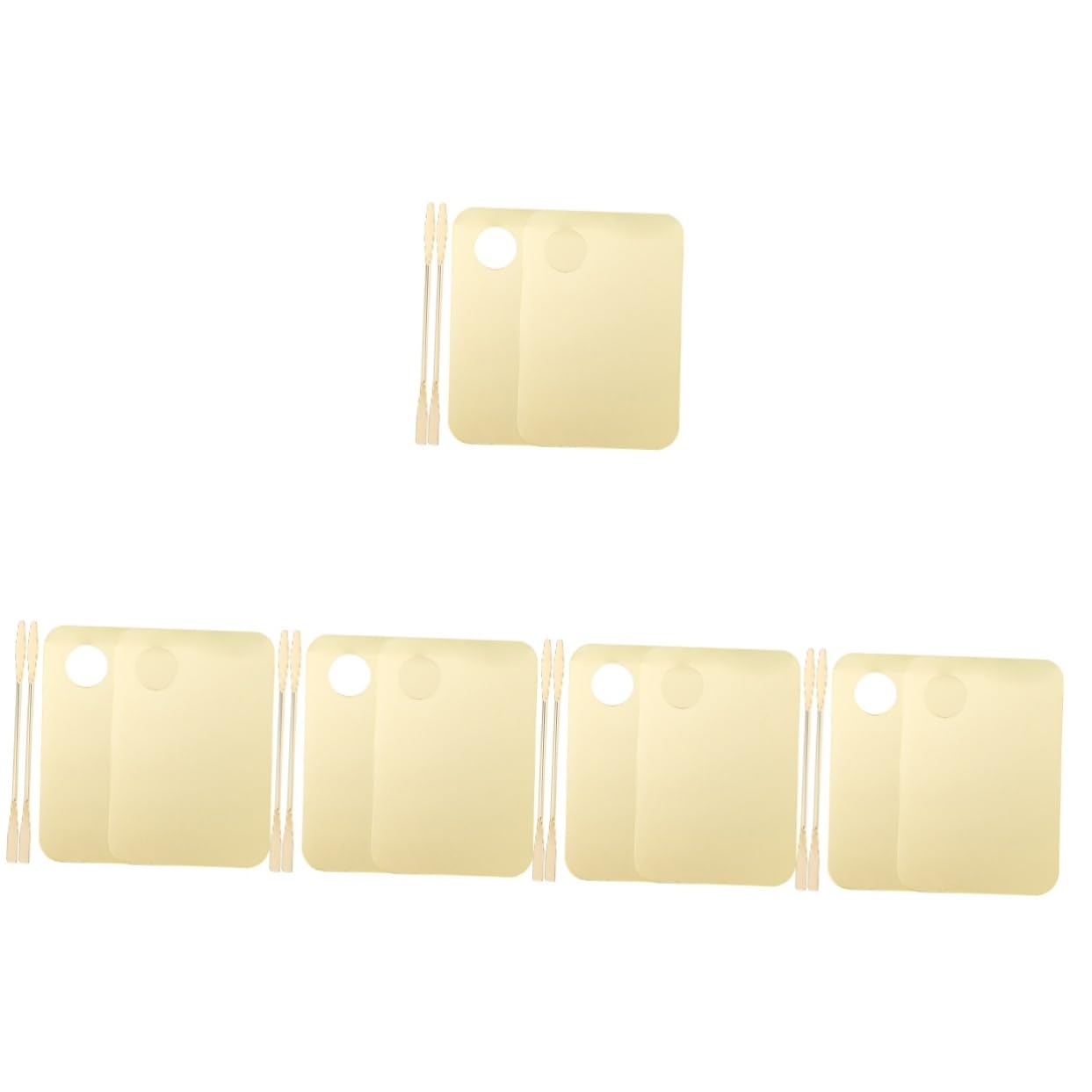 FRCOLOR 10 Set tavolozza dei colori tavolozza arrossire tavolozza per unghie palette strumenti di pittura piccolo vassoio per miscelare il trucco strumento di miscelazione dei pigmenti