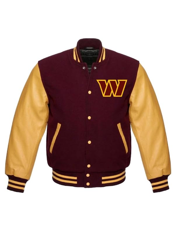 Men’s Rugby Washington varsity Jacket |American Football Commanders Varsity letterman Jacket for Men2