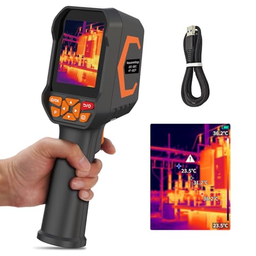 Image of BTMETER Thermal Camera - Infrared Temperature Imager 200,000 Pixels with 256 x 192 IR Resolution 25Hz, 8G Image Storage Measure Temp -4F~1022F, 56 FOV Thermal Imaging Camera Gun for HVAC