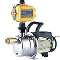TDRFORCE 3/4 HP Water Pressure Booster Pump 110V Inline Water Transfer Pump Automatic Self Priming Irrigation Pump Shallow Well Jet Pump Household Booster Pump