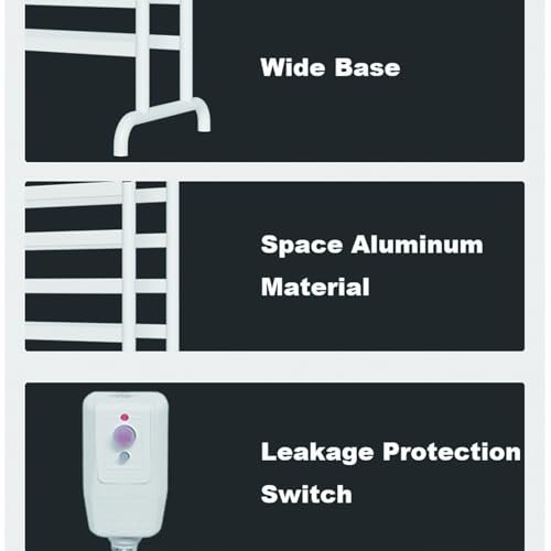 Radiador de baño y toallero eléctrico programable con pantalla táctil 6