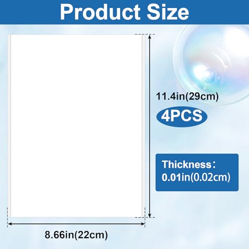image for BEIQIYA 4 Sheet Self-Adehesive Mounting Board, 8 x 11in Single-Sided S