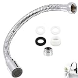 Extensor de Grifo Cocina 30 cm con Giro de 360 Grados, Filtro Antical y Material Resistente