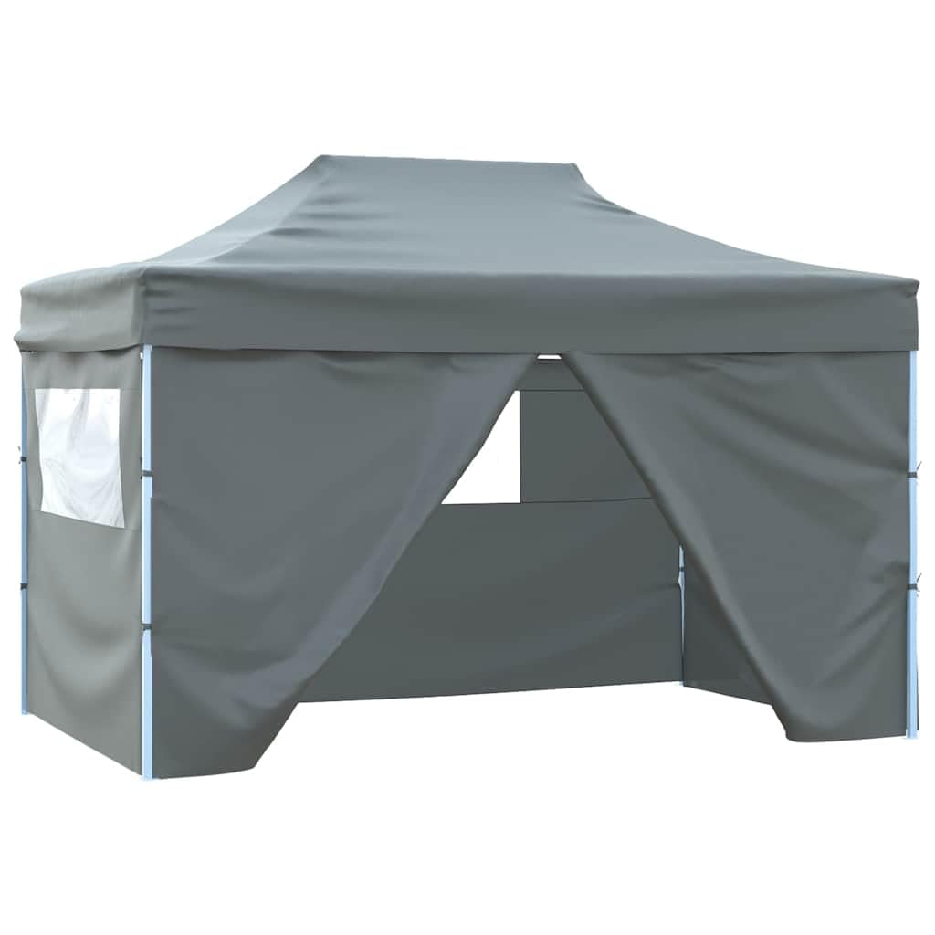 Namiot składany Pop-up 3x4,5 m Szary Antracyt