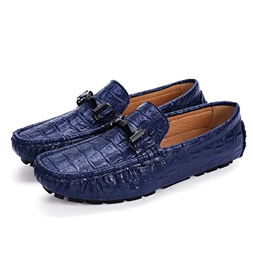 Loafers for Men Crocodile Print PU Leather Moccasins Shoes Slip Resistant Comfortable Lightweight Walking Slip-ons3