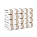 Arkwright California Cabana Striped Oversized Beach Towel Pack of 4, Ringspun Cotton Double Yarn Strength, Perfect Pool Towel, Beach Towel, Bath Towel (Extra Large 30 x 70 Inch, Beige)