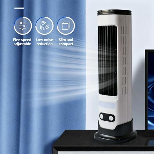 Ventilateur tour oscillant vertical 5 vitesses à faible bruit USB