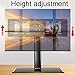 Universal tv Wall Mount Mount, Height Adjustable Table Top with with Tempered Glass Base, Fits 32-55 Inch Low Profile TVs, Perfect for Corner and Bedroom
