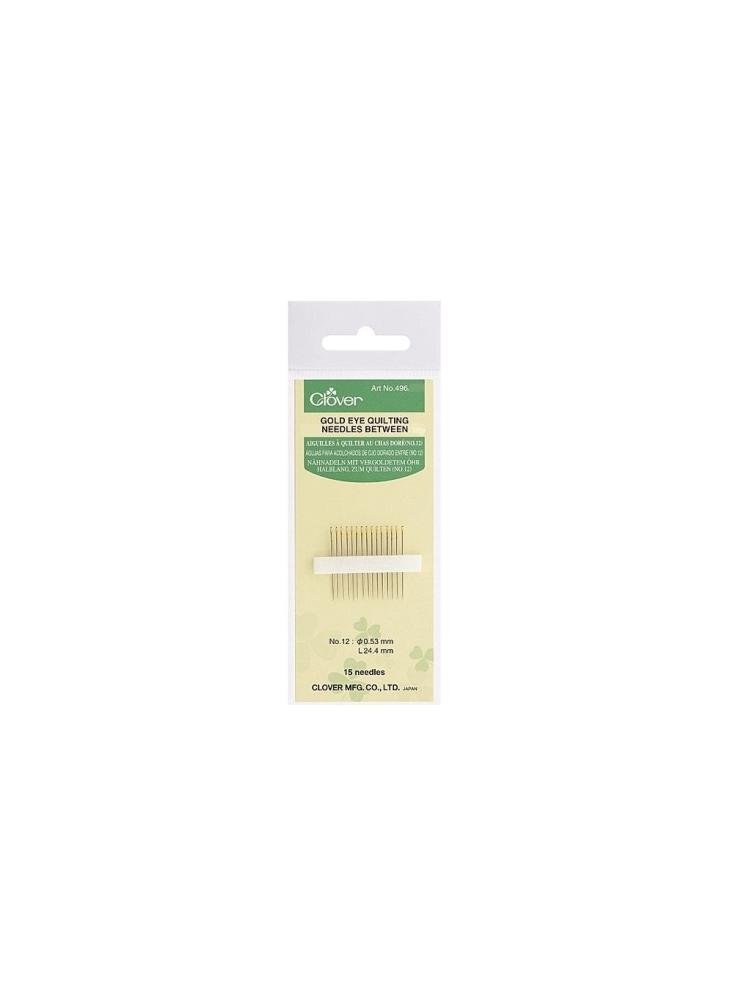 Clover Gold Eye Quilting Needles Between No. 8, 8