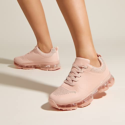 Image of LUCKY STEP Women Air Cushion Fashion Sneakers | Breathable Casual Comfortable Lightweight Walking Shoes