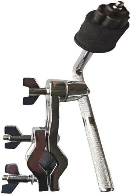 Drum Cymbal Stand Clamp, Percussion Mounting Hardware : Alloy-Frame Adjustable-Grip System | Hand-Cymbal/Hi-Hat/Ride-Crash Rack Expansion for Drum-Set Stage-Rig Studio-Setup