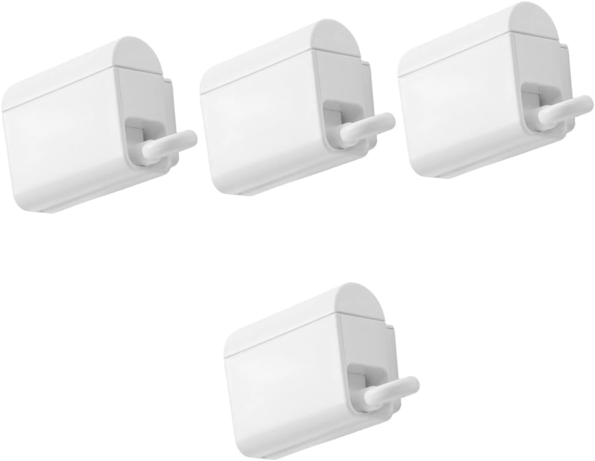 Healifty 4sets Toothpaste Squeezer Boys and Girls Tube Squeezer Wall Mount Simple Toothpaste Dispenser White Squeeze