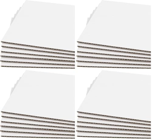 Image of Golden State Art 200 Pack 10x10 Corrugated Cardboard Sheets, 1 /8 inch Thick
